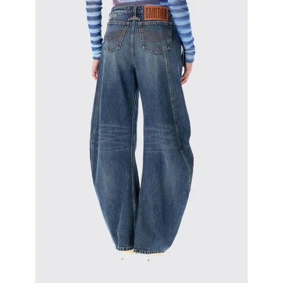 Jean Paul Gaultier Jeans Woman Blue - Picture 2 of 3